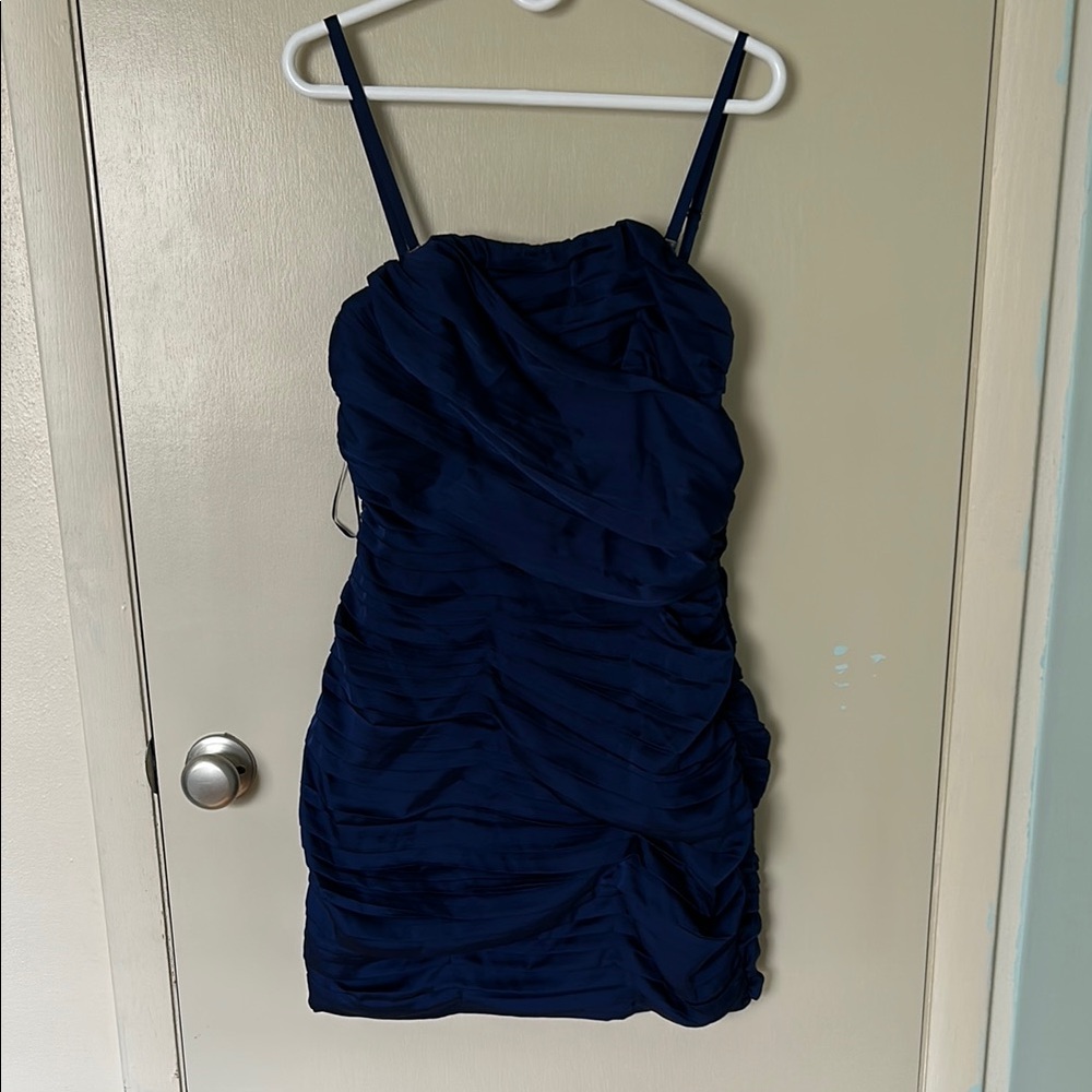 Elegant Navy Blue Dress